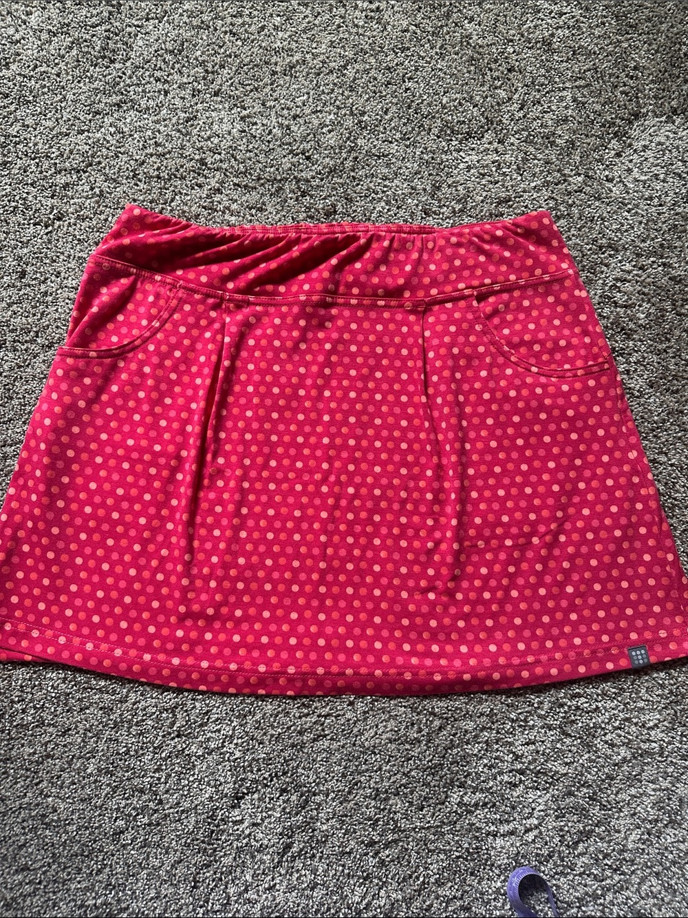 Title Nine Pink Polka Dot Mini Skirt with Pockets